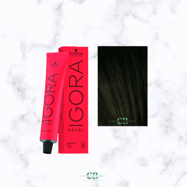 TINTE IGORA ROYAL 3-0 CASTAÑO OSCURO 60GR  Schwarzkopf