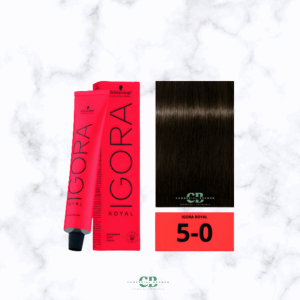 TINTE IGORA ROYAL 5-0 CASTAÑO CLARO 60GR Schwarzkopf