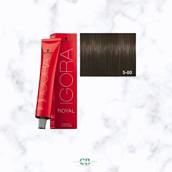 TINTE IGORA ROYAL 5-00 CASTAÑO CLARO INTENSO 60GR Schwarzkopf