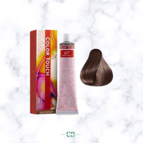 COLOR TOUCH 6-7 RUBIO OSCURO MARRON WELLA-baño de color sin amoníaco
