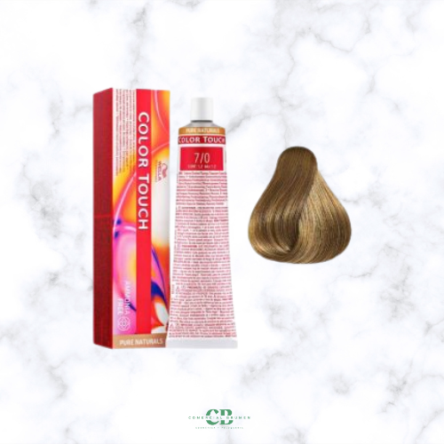 COLOR TOUCH 7-0 RUBIO MEDIO INTENSO NATURAL WELLA-baño de color sin amoníaco