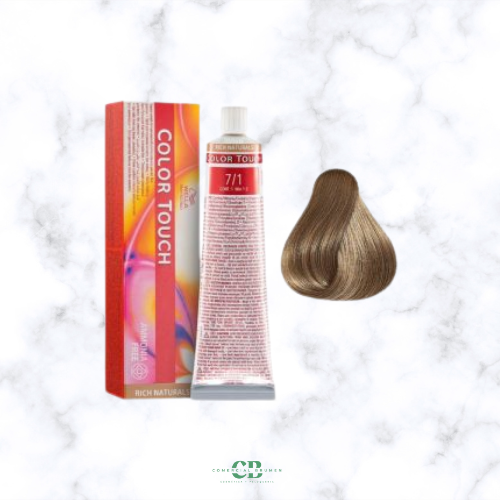 COLOR TOUCH 7-1 RUBIO MEDIO CENIZA WELLA-baño de color sin amoníaco