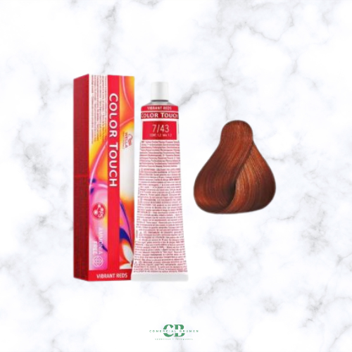 COLOR TOUCH 7-43 RUBIO MEDIO COBRIZO DORADO WELLA-baño de color sin amoníaco