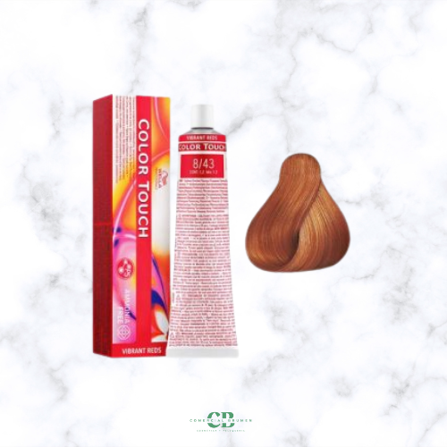 COLOR TOUCH 8-43 RUBIO CLARO COBRIZO DORADO WELLA-baño de color sin amoníaco