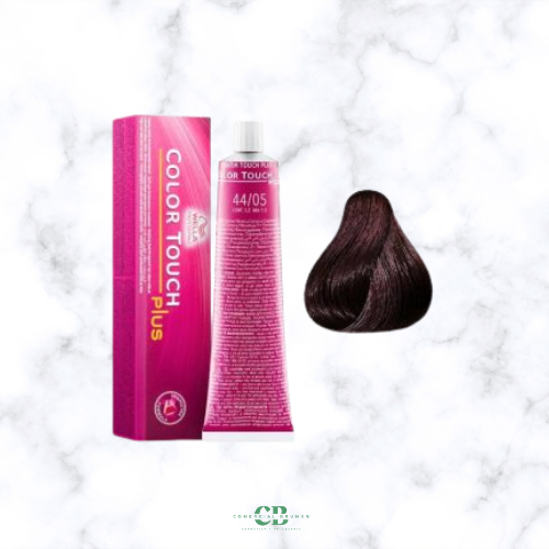 COLOR TOUCH PLUS 44-05 CASTAÑO MEDIO NATURAL CAOBA WELLA-baño de color sin amoníaco
