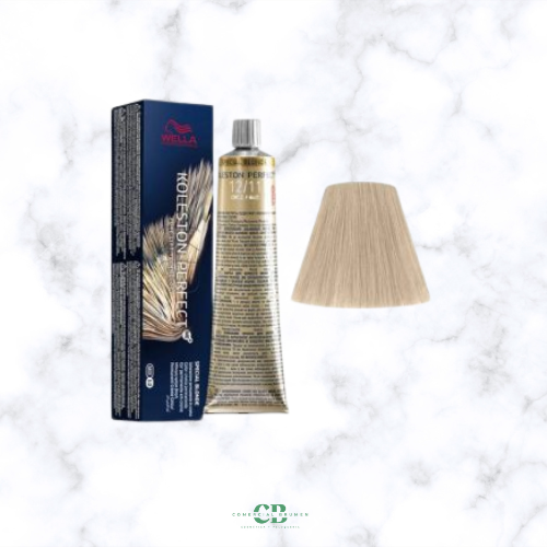 WELLA TINTE KOLESTON PERFECT ME + 12/11 SUPERACLARANTE RUBIO CENIZA INTENSO 60 GR