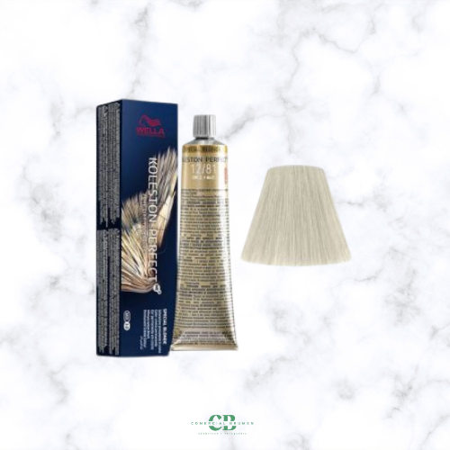 WELLA TINTE KOLESTON PERFECT ME + 12/81 SUPERACLARANTE RUBIO PERLADO CENIZA 60 GR