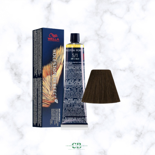 WELLA TINTE KOLESTON PERFECT ME + 5/1 CASTAÑO CLARO CENIZA 60 GR