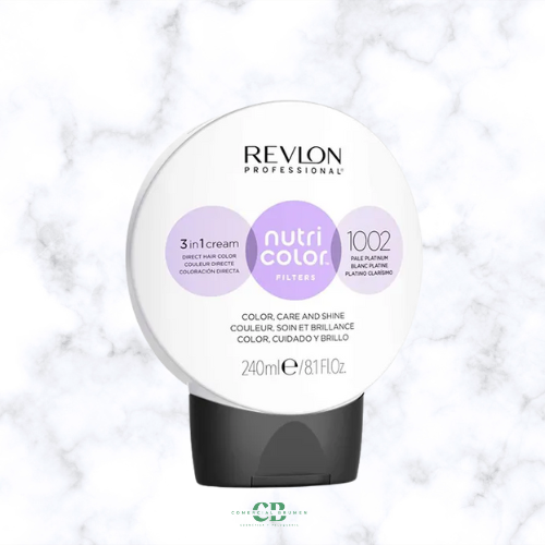 REVLON MASCARILLA NUTRI COLOR MASK CREME FILTERS 1002 PLATINO BLANCO 240ML