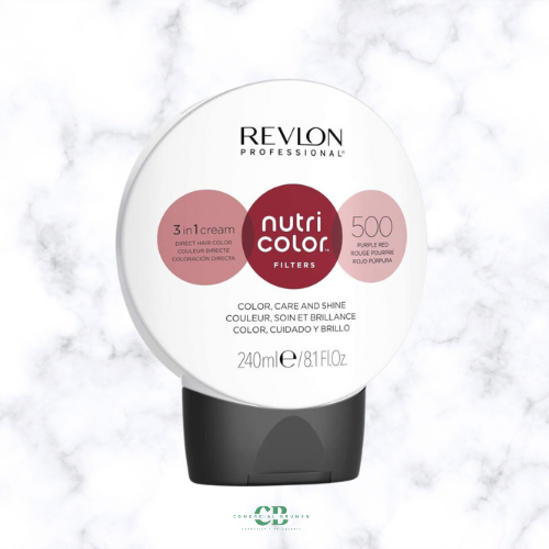 REVLON MASCARILLA NUTRI COLOR MASK CREME FILTERS 500 ROJO PURPURA 240ML