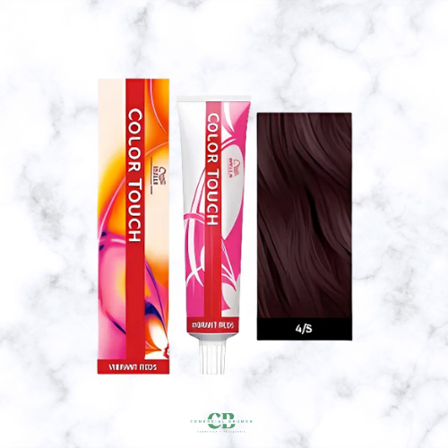 COLOR TOUCH 4-5 CASTAÑO MEDIO CAOBA WELLA-baño de color sin amoníaco