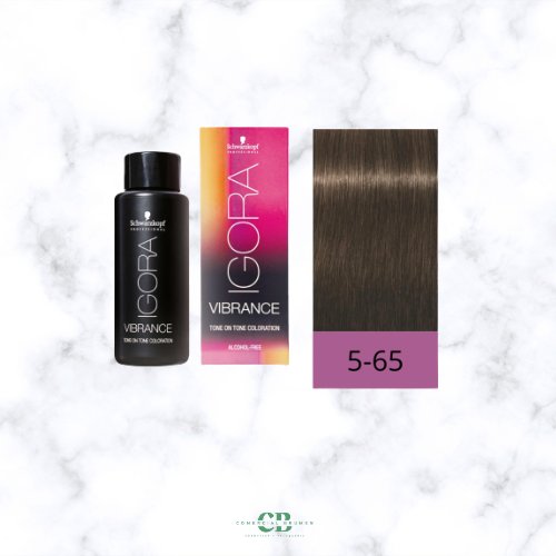 IGORA VIBRANCE COLORACIÓN SIN AMONÍACO 5-65 CASTAÑO CLARO MARRÓN DORADO 60GR Schwarzkopf