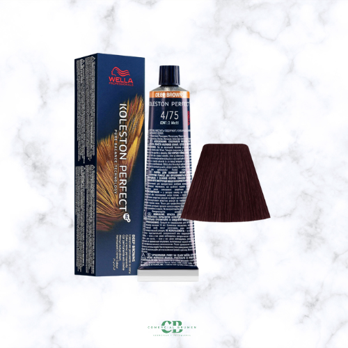 WELLA TINTE KOLESTON PERFECT ME + 4/75 CASTAÑO MEDIO MARRÓN CAOBA 60 GR