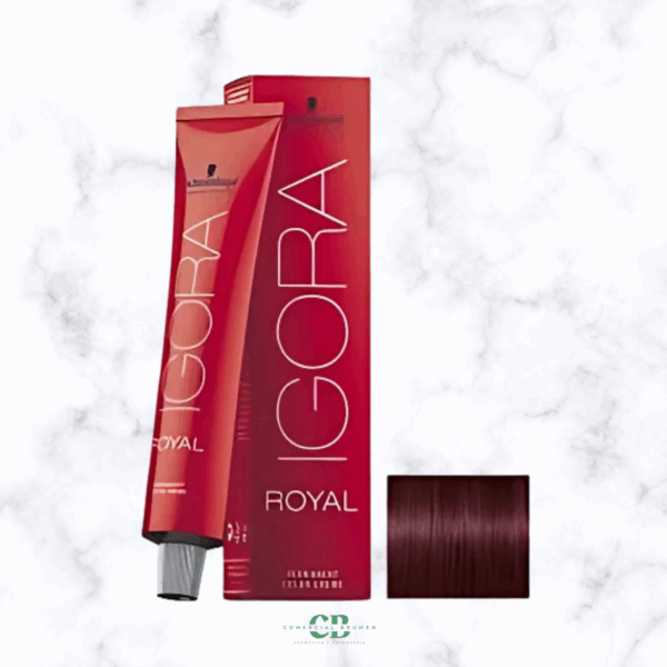 TINTE IGORA ROYAL 3-88 CASTAÑO OSCURO ROJIZO INTENSO 60GR Schwarzkopf