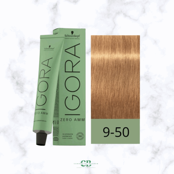 TINTE IGORA ZERO AMN ESSENSITY 9-50 RUBIO CLARO DORADO NATURAL-tinte sin amoníaco  Schwarzkopf